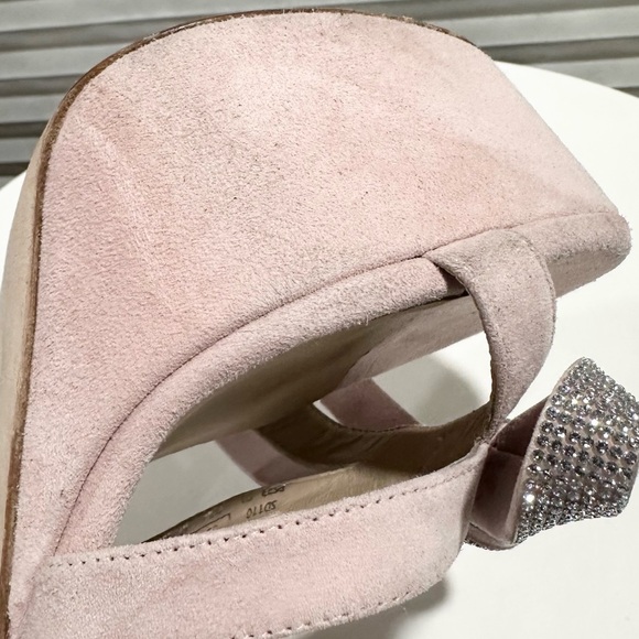 🌹STUART WEITZMAN🌹 Sw Mega Bow Platform Pink Sandal Size:9.5B - Picture 12 of 15